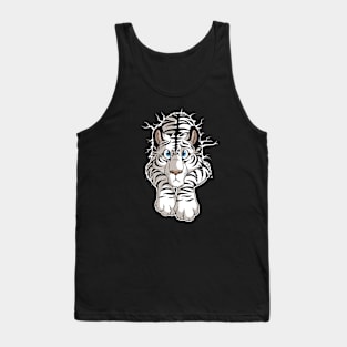 STUCK White Tiger Tank Top